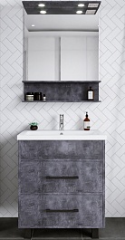 Бриклаер Мебель для ванной Чили 70 цемент – фотография-1